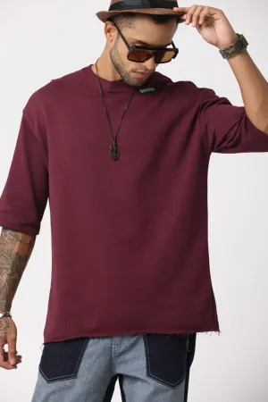 PREMIUM OVERSIZED T-SHIRT WINE BERRY