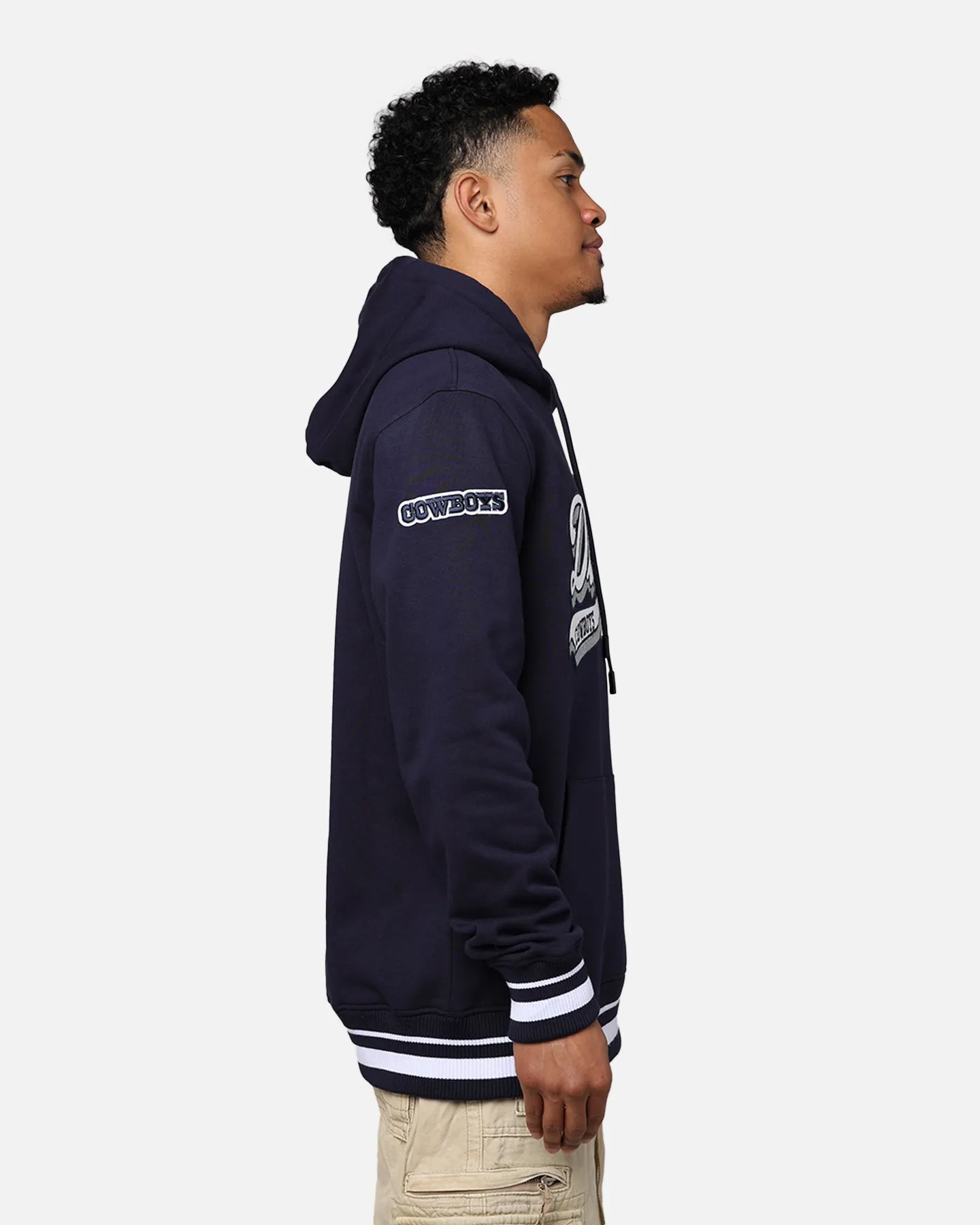 Pro Standard Dallas Cowboys Fleece Pullover Hoodie Midnight Navy