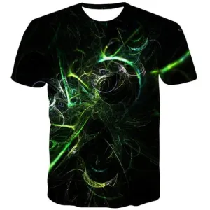 Psychedelic T shirts Men Abstract T-shirts 3d Hip Hop Tshirts Casual Harajuku Tshirts Cool Galaxy Shirt Print Short Sleeve