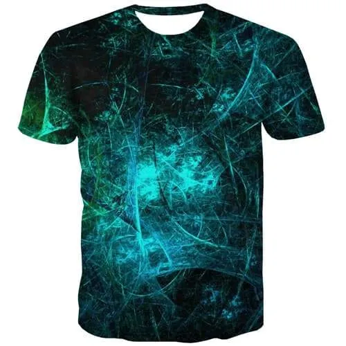 Psychedelic T shirts Men Galaxy Space Tshirts Novelty Graffiti Tshirt Anime Dizziness Tshirt Printed Gothic T shirts Funny