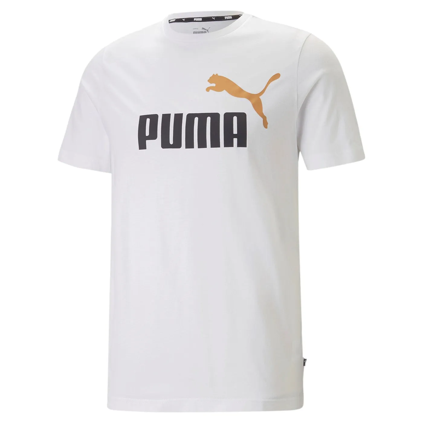 Puma maglietta manica corta da uomo ESS  2 stampa Logo grande 586759-58 bianco-blu