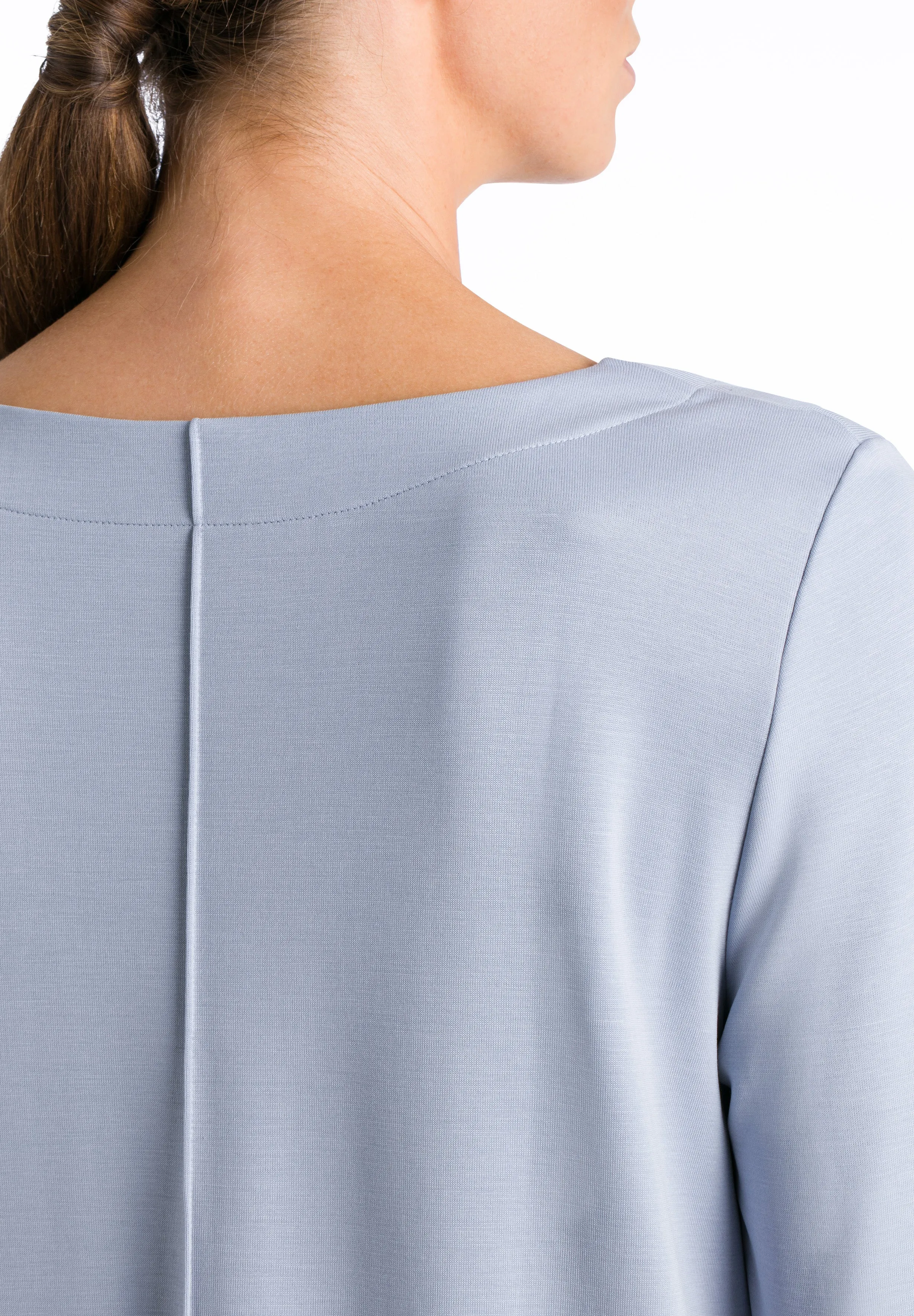 Pure Comfort Relaxed Round Neck Tencel Top | Cloud Dancer 78602-2148