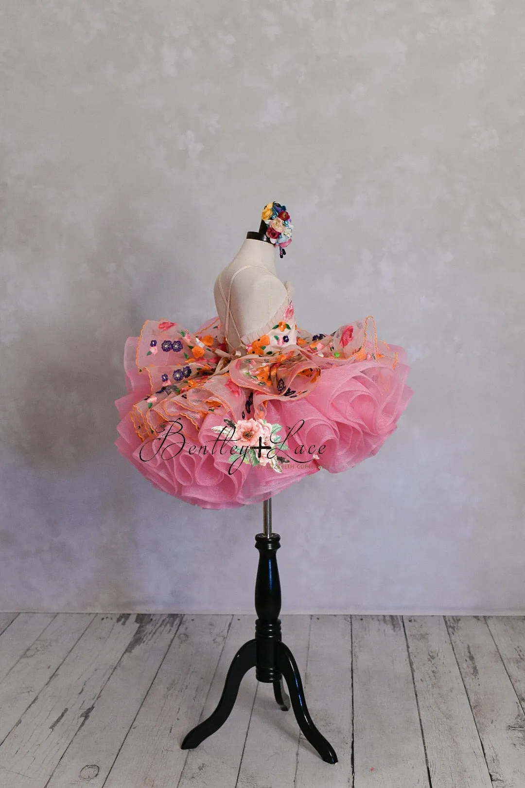 "Enchanted" -  Petal Length Dress Pink Skirt ( 4 Year - Petite 5 Year)