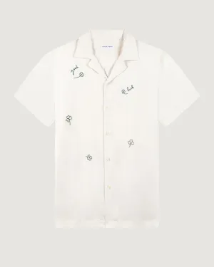 "Good Luck" morney tencel shirt