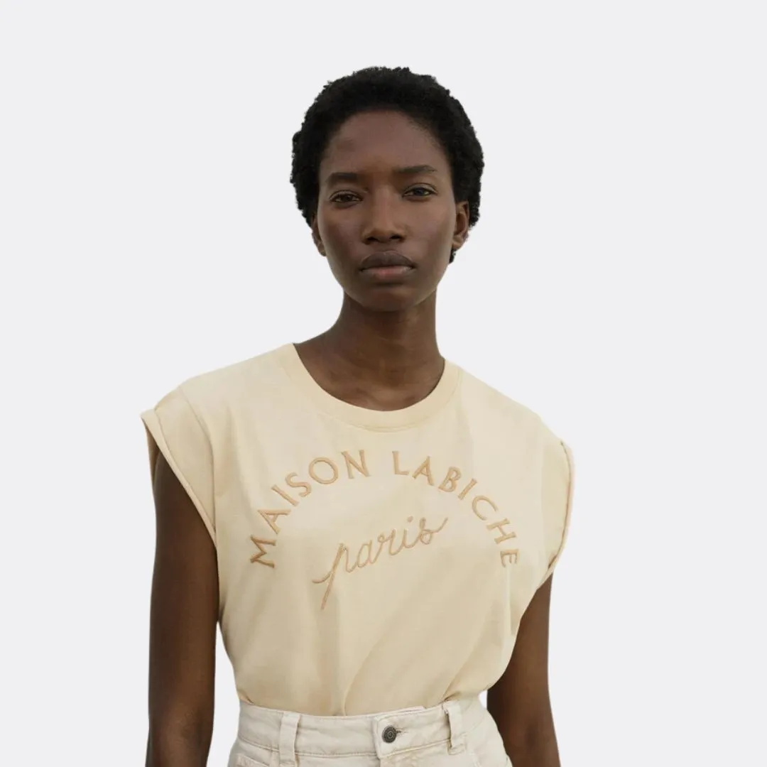 "Maison Labiche Paris" Sedaine T-Shirt (Light Khaki)