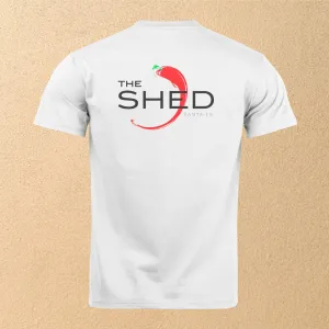 "The Shed Chile" Men's Short-Sleeved T-Shirt - White