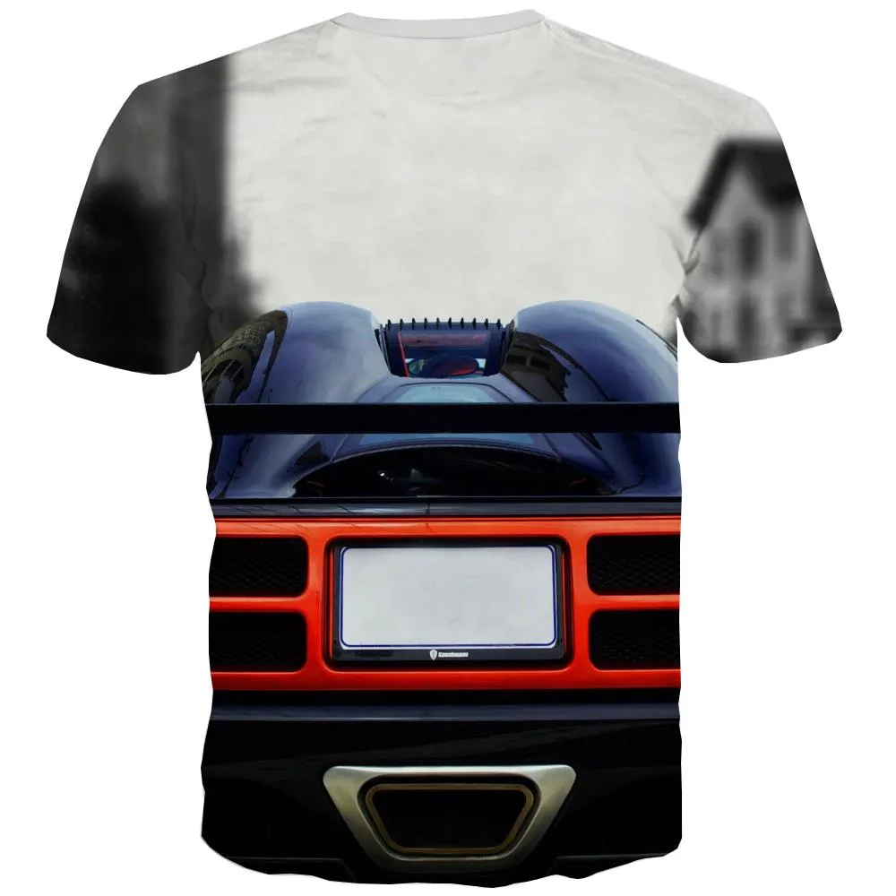 Racing Car T shirts Men Metal Tshirts Casual City T shirts Funny Gray Tshirt Anime Retro Tshirts Cool