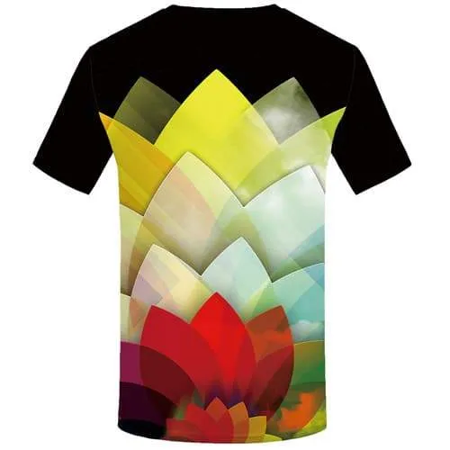 Rainbow T shirts Men Geometric T-shirts 3d Colorful T-shirts Graphic Gothic T shirts Funny Abstract Tshirts Novelty Short Sleeve