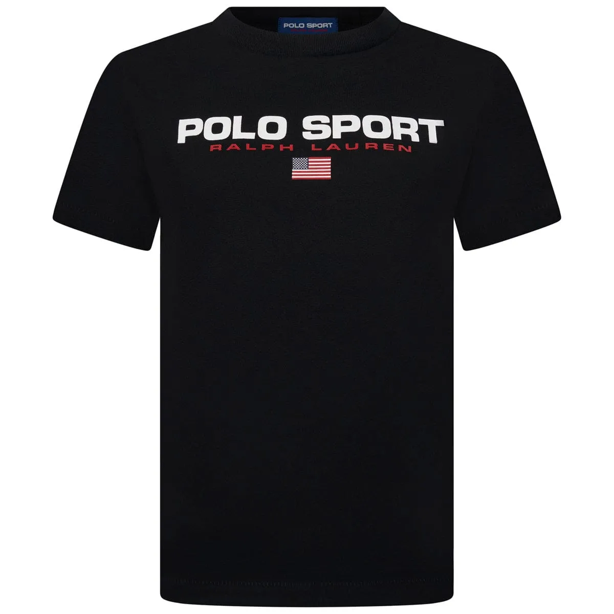 Ralph Lauren Boys Black Jersey Polo Sport T-Shirt