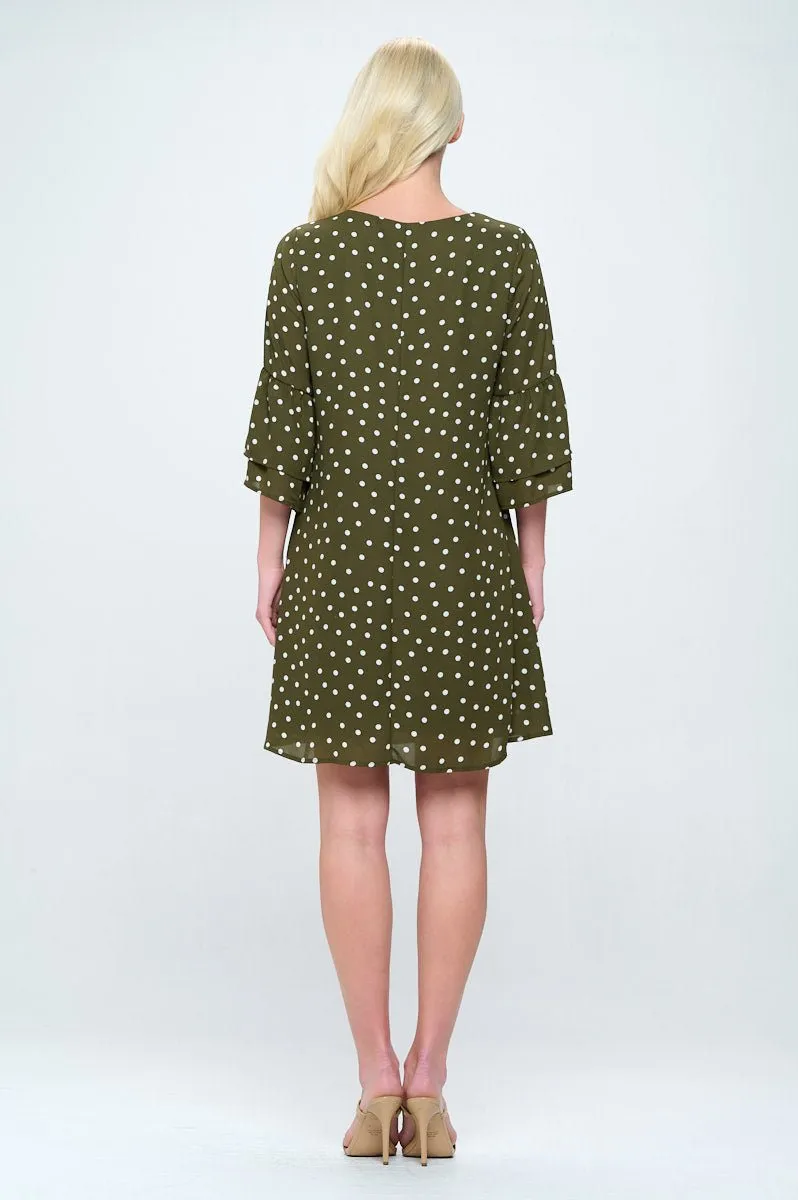 Rebecca Tiered Bell Sleeve Dress