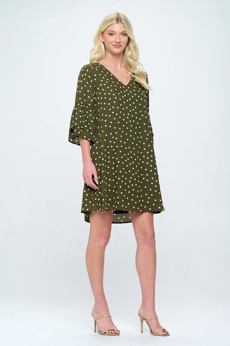 Rebecca Tiered Bell Sleeve Dress