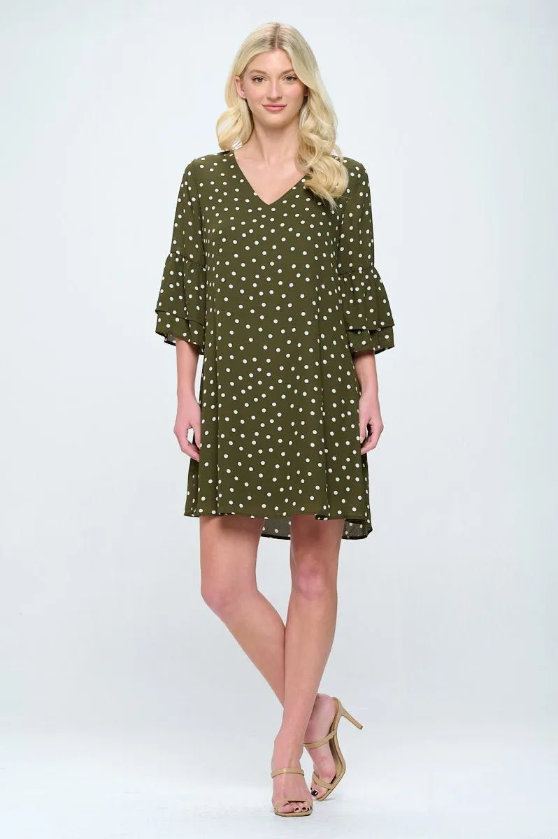 Rebecca Tiered Bell Sleeve Dress