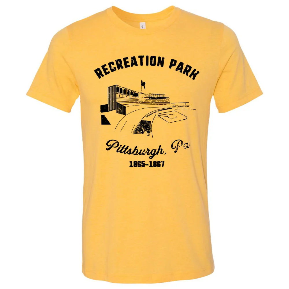 Recreation Park T Shirt | Recreation Park Heather Yellow Gold T Shirt