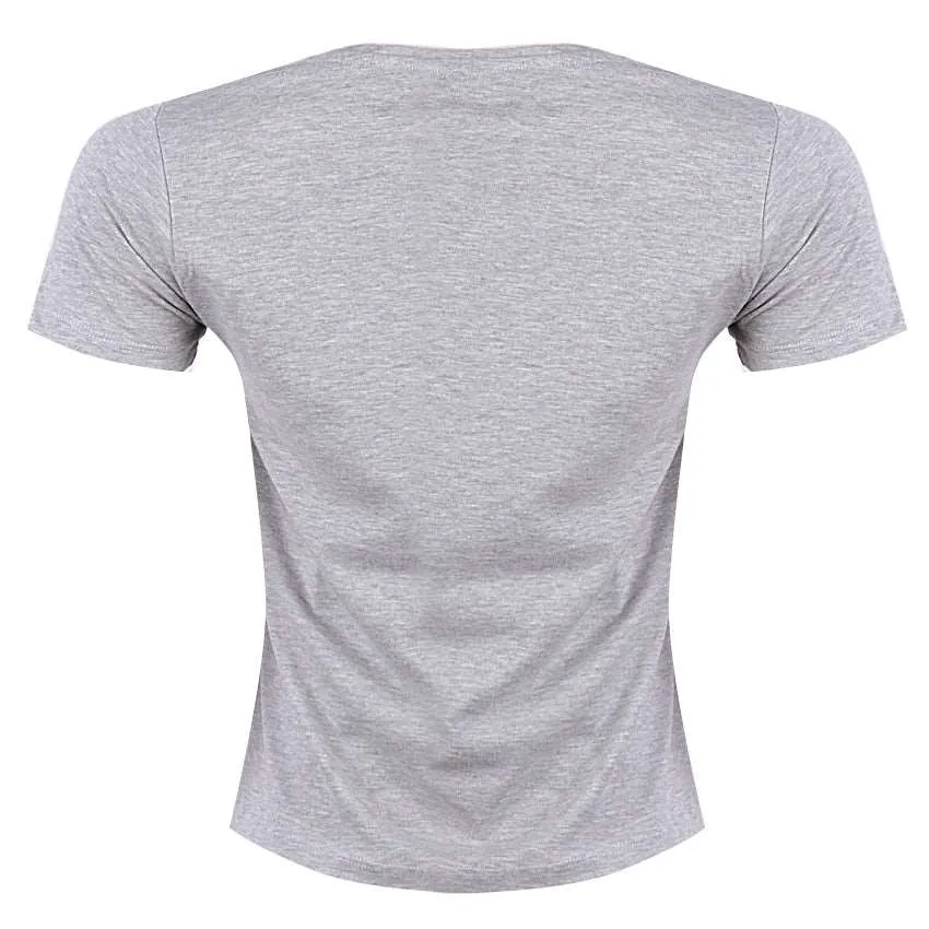 REDTAG Grey Crew Neck T-Shirt