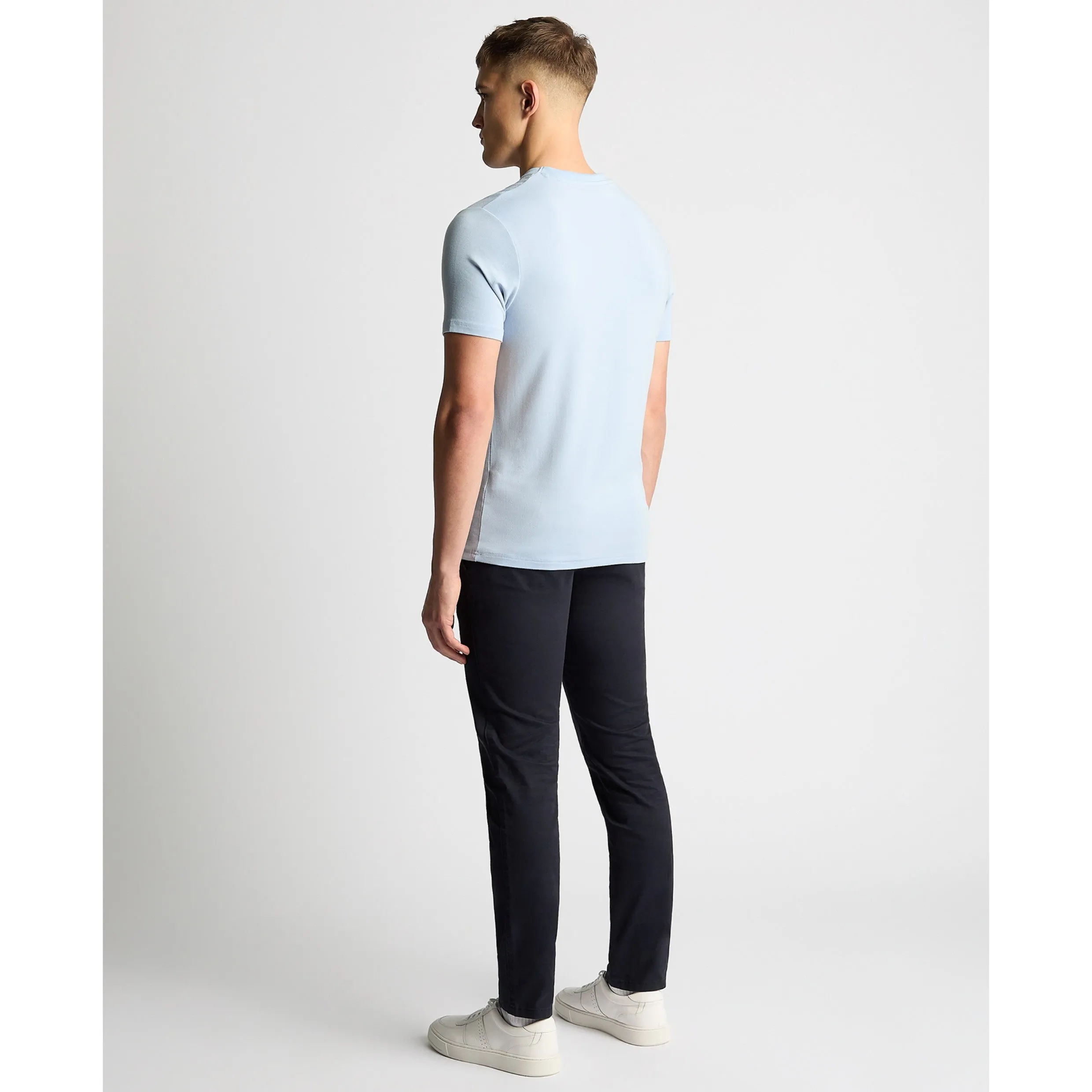 Remus Uomo Silky Stretch Tencel T-shirt 58804 Light Blue