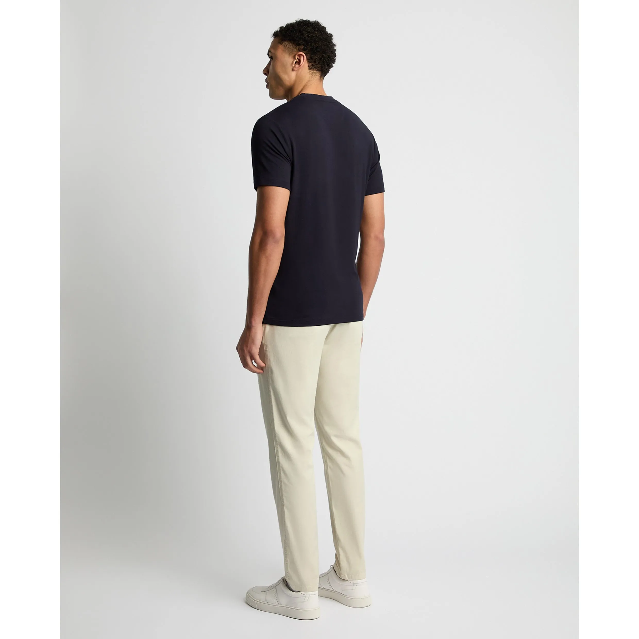 Remus Uomo Silky Stretch Tencel T-shirt 58804 Navy