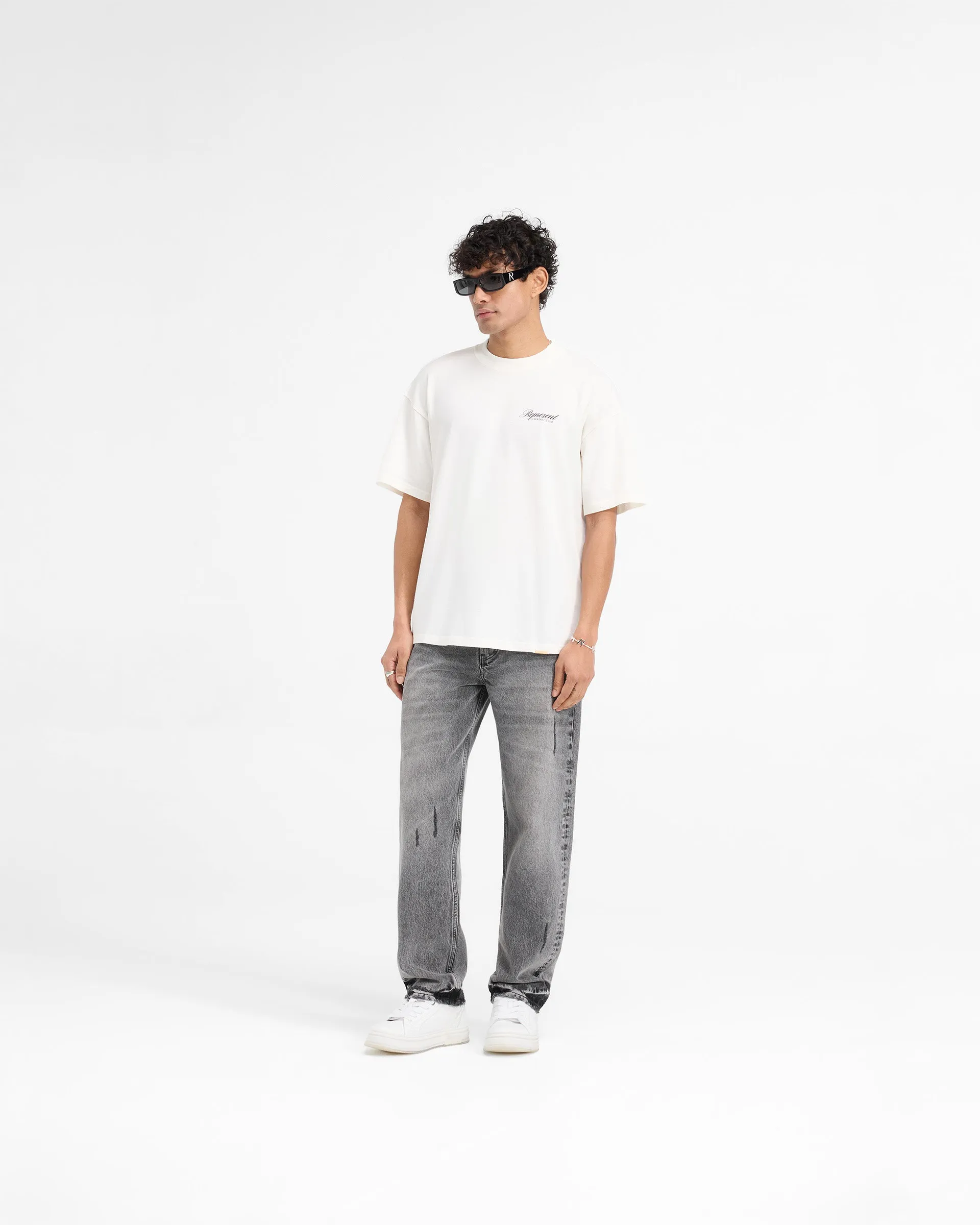 Represent X Harrods Bear Owners Club T-Shirt - Flat White