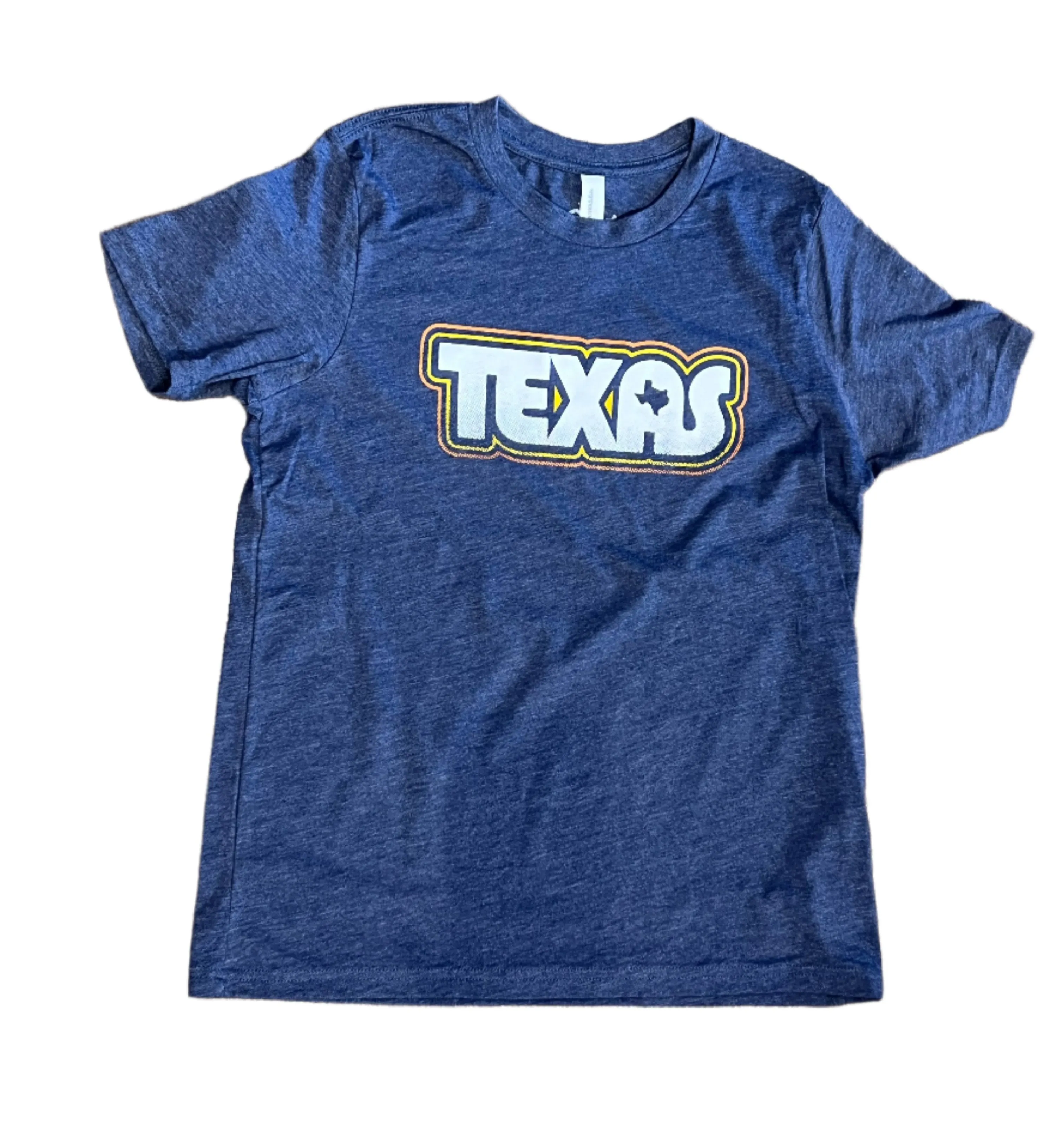 Retro Texas Youth T-Shirt - Navy