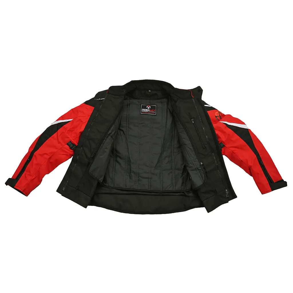 RIDERACT® Waterproof Textile Motorbike Jacket Evolve