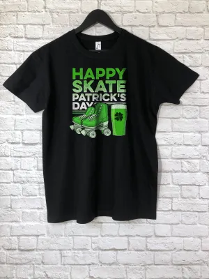 Roller Skates St Patricks Day Mashup, Happy Skate Patricks Day, Paddy's Day Skater T-Shirt