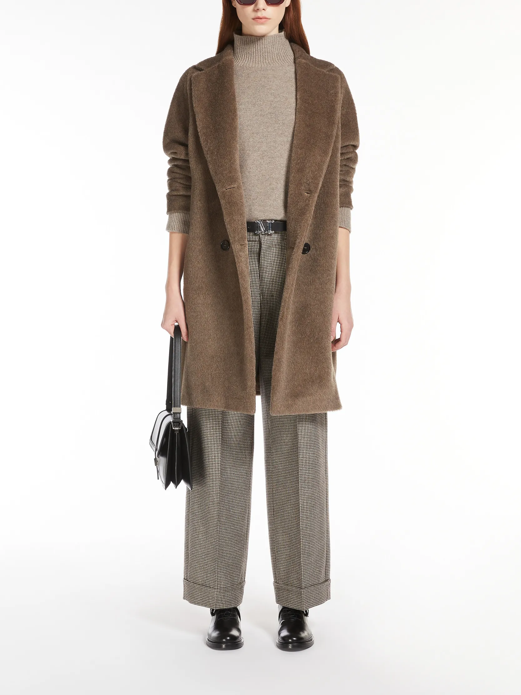 Roseto midi alpaca and wool coat