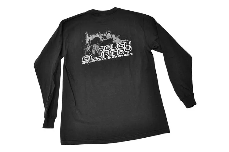 Rough Country T-shirt - Long Sleeve - Black - Size 3XL