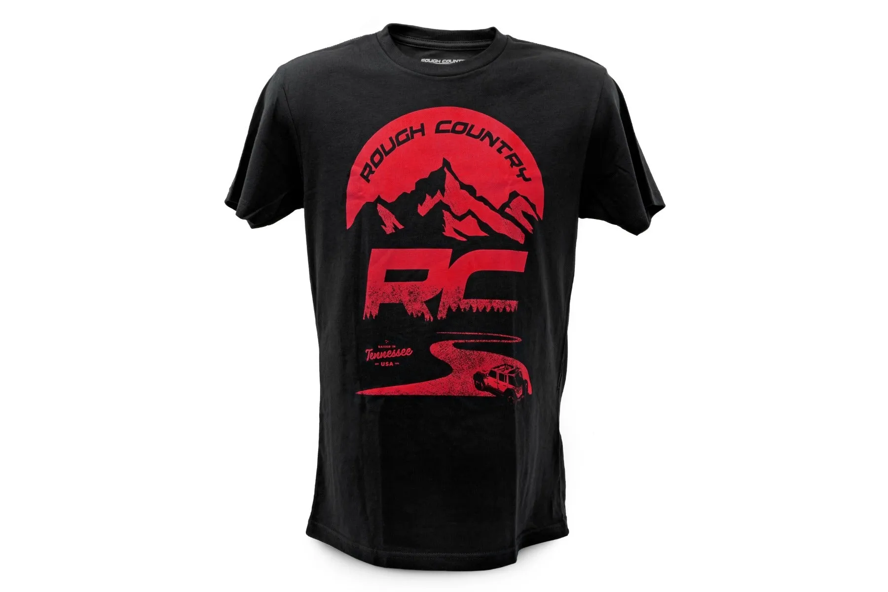 Rough Country T-Shirt - RC Mountains - Black - XL