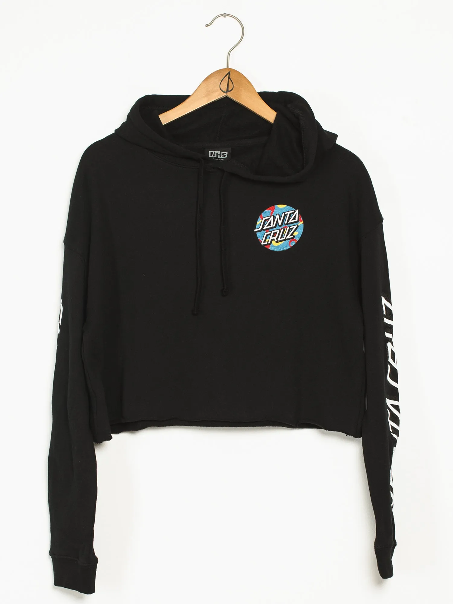 SANTA CRUZ PRIMARY DOT CROP PULLOVER HOODIE  - CLEARANCE