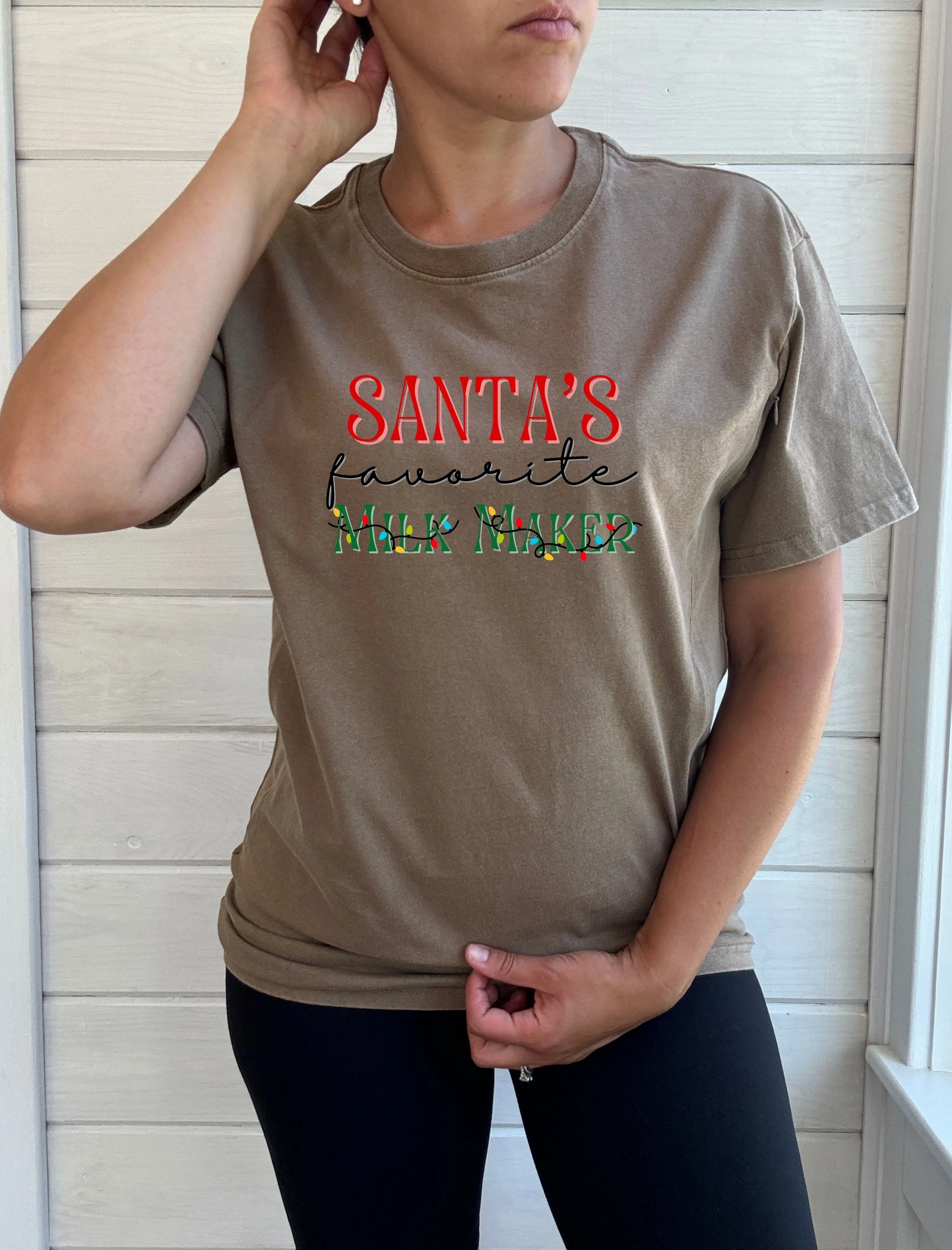 Santa's Favorite Milk Maker Solid Comfort Tee