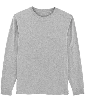 Shifts dry Unisex dry hand feeling long sleeve t-shirt (STTM558) | Heather Grey