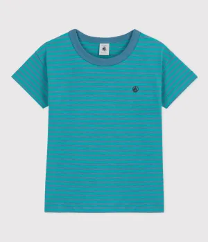 Short Sleeve Jersey Striped T-Shirt - Petit Bateau