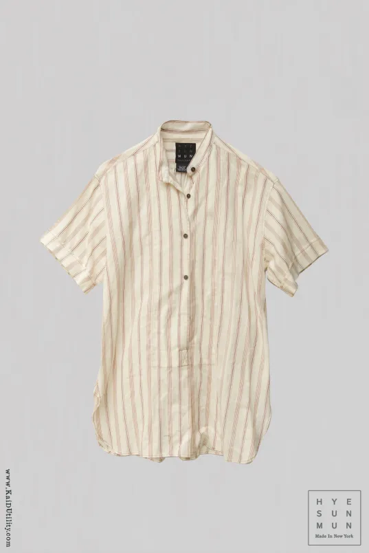 Short Sleeve Margaux Shirt - Eggshell - L