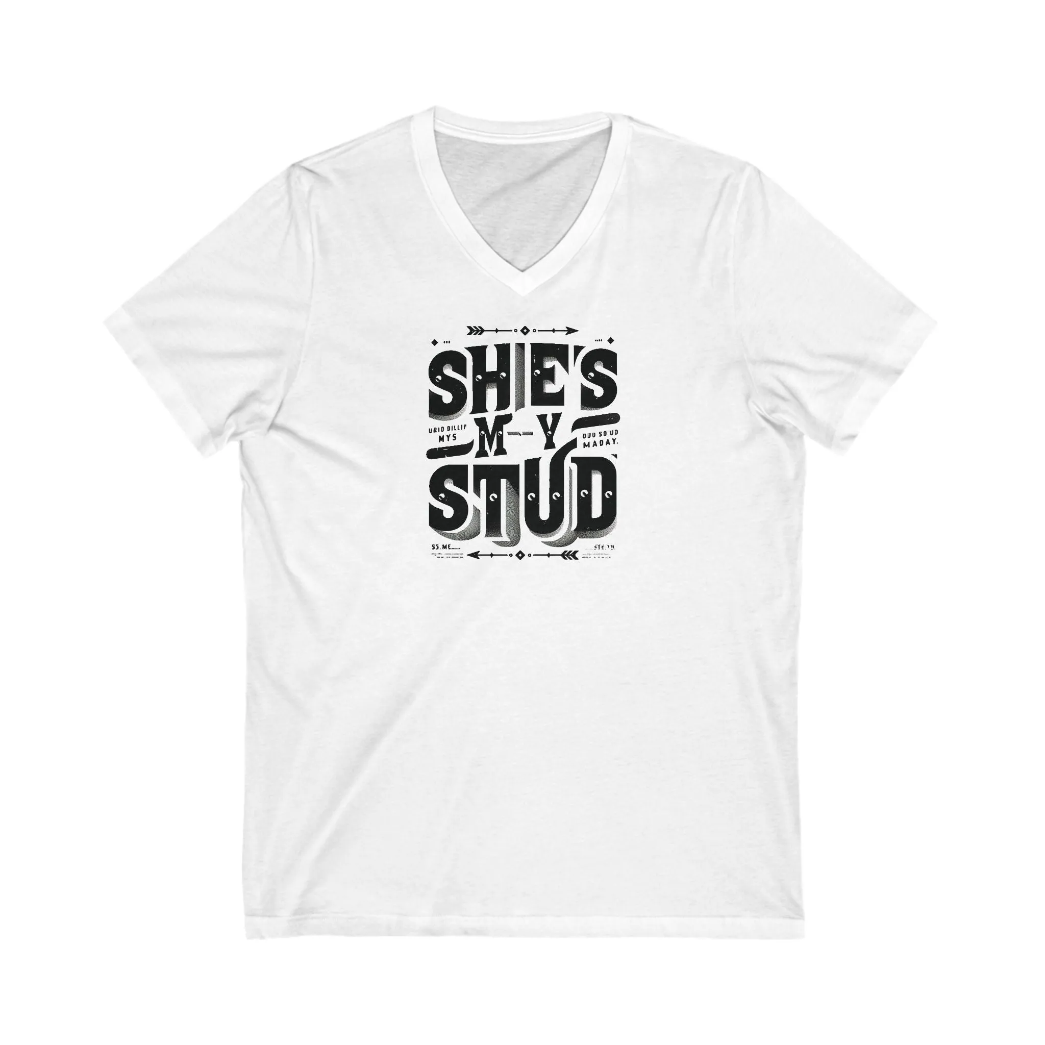 Short Sleeve V-Neck Tee She's my Stud LGBTQ T Shirt