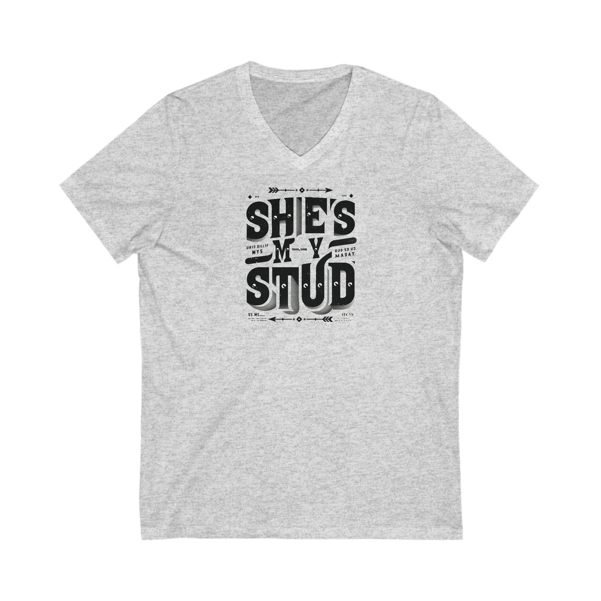 Short Sleeve V-Neck Tee She's my Stud LGBTQ T Shirt