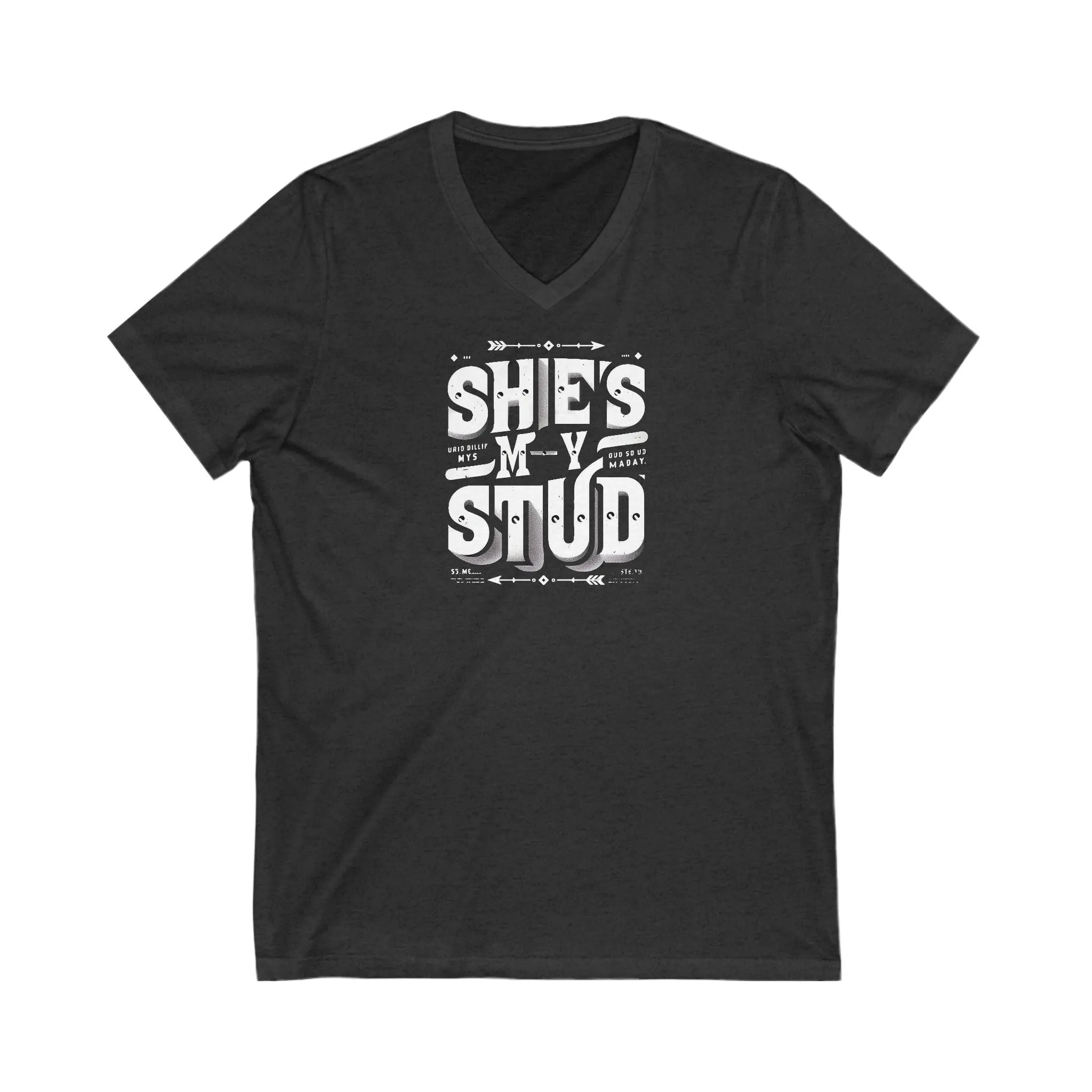 Short Sleeve V-Neck Tee She's my Stud LGBTQ T Shirt