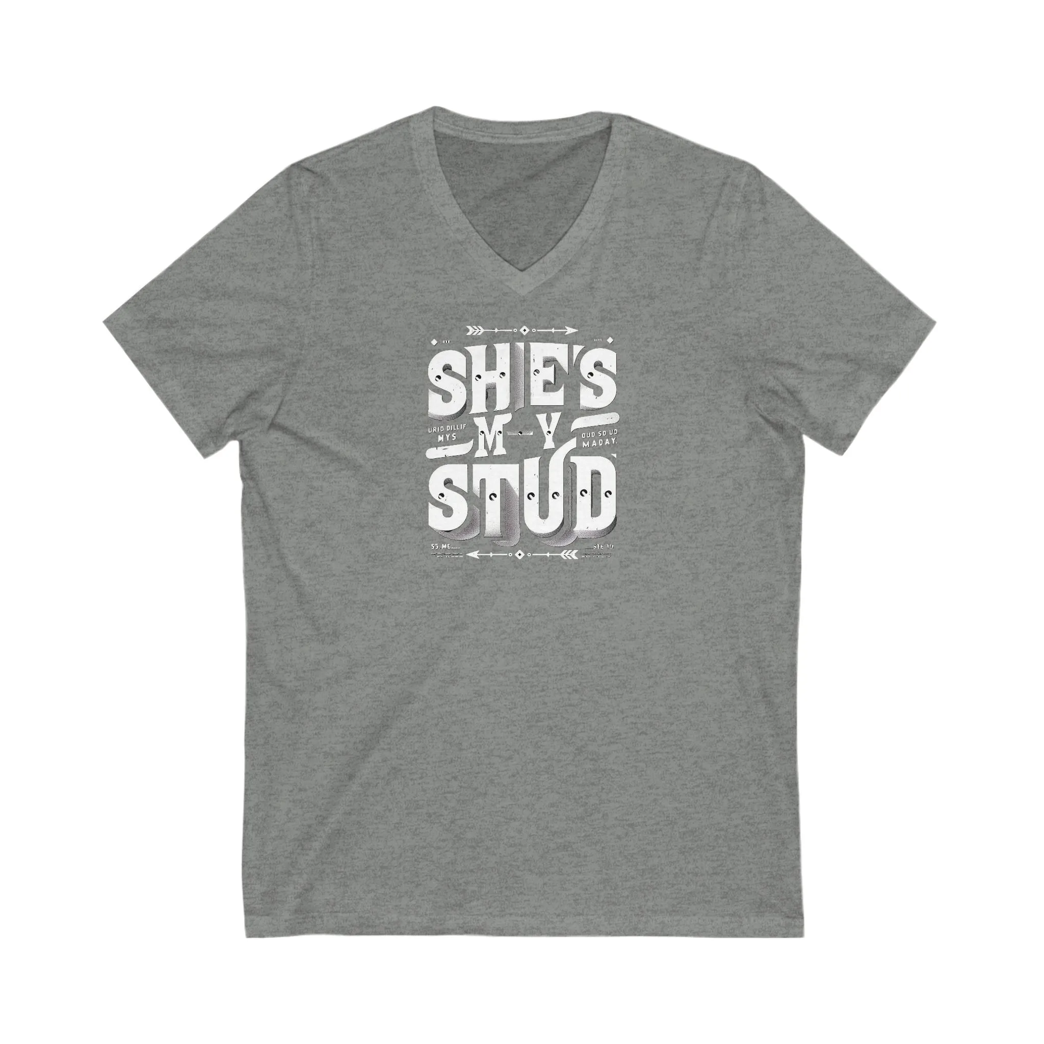 Short Sleeve V-Neck Tee She's my Stud LGBTQ T Shirt