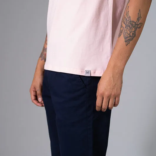 Shrimp Cocktail Pastel Pink Round Neck T-shirt