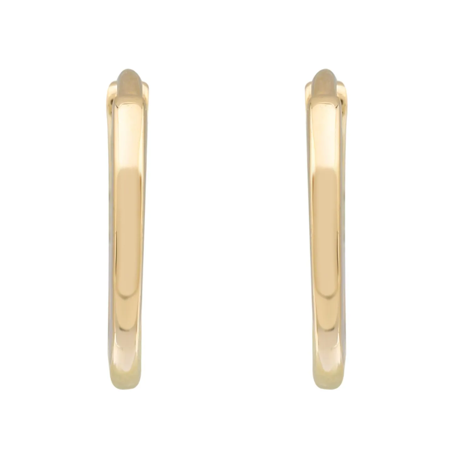 Smooth Gold Hoops 11mm