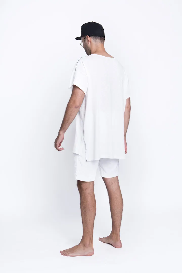 Sofa Killer white summer t-shirt with application SK