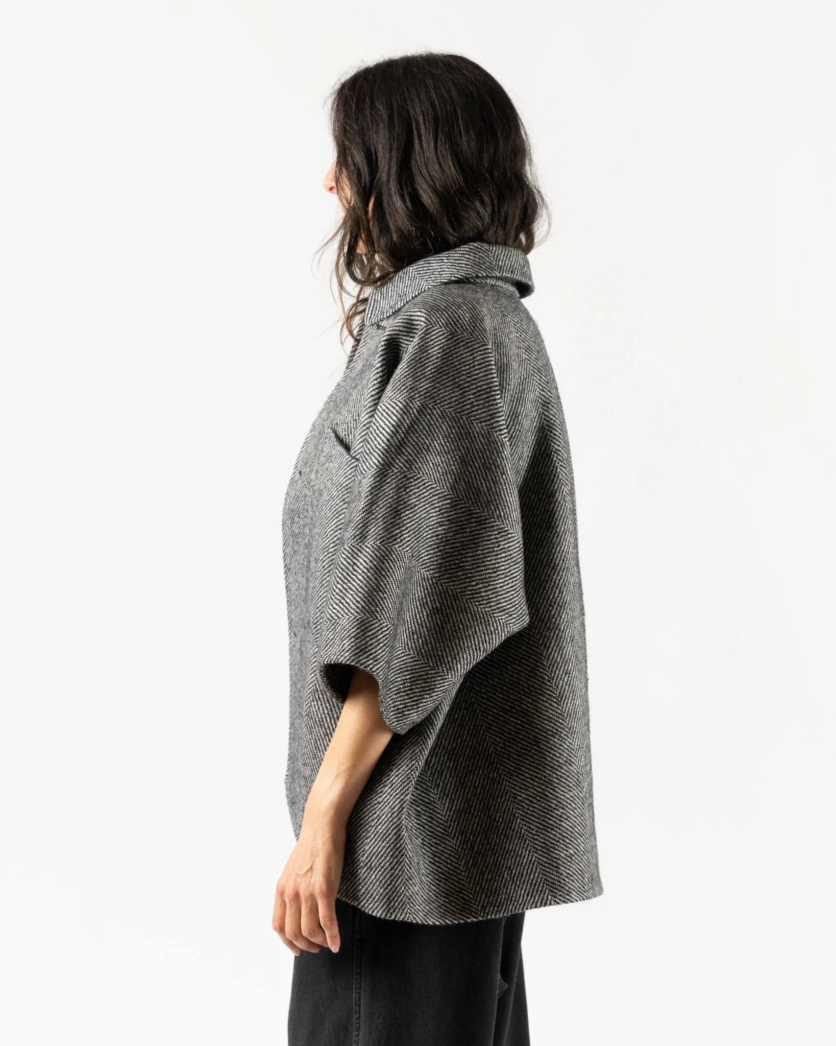 Sofie D'Hoore Cara Jacket in Woven Charcoal