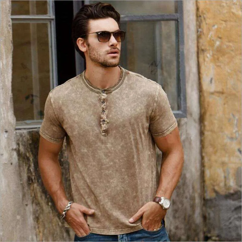 Solid Neutral Men's Top