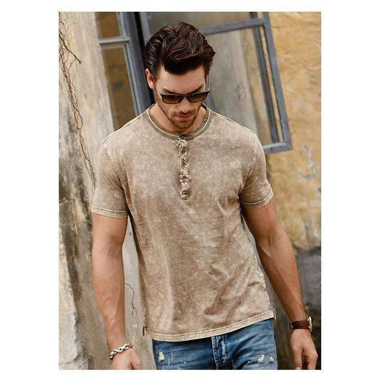 Solid Neutral Men's Top