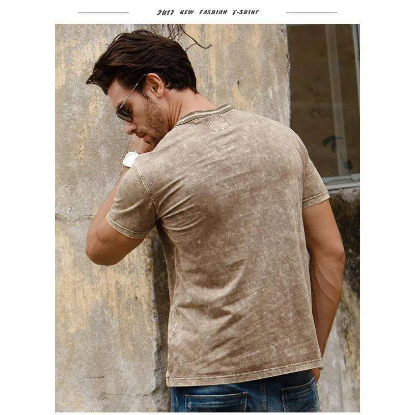 Solid Neutral Men's Top