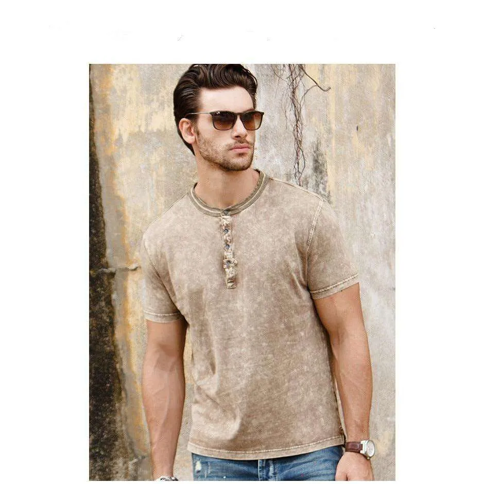 Solid Neutral Men's Top