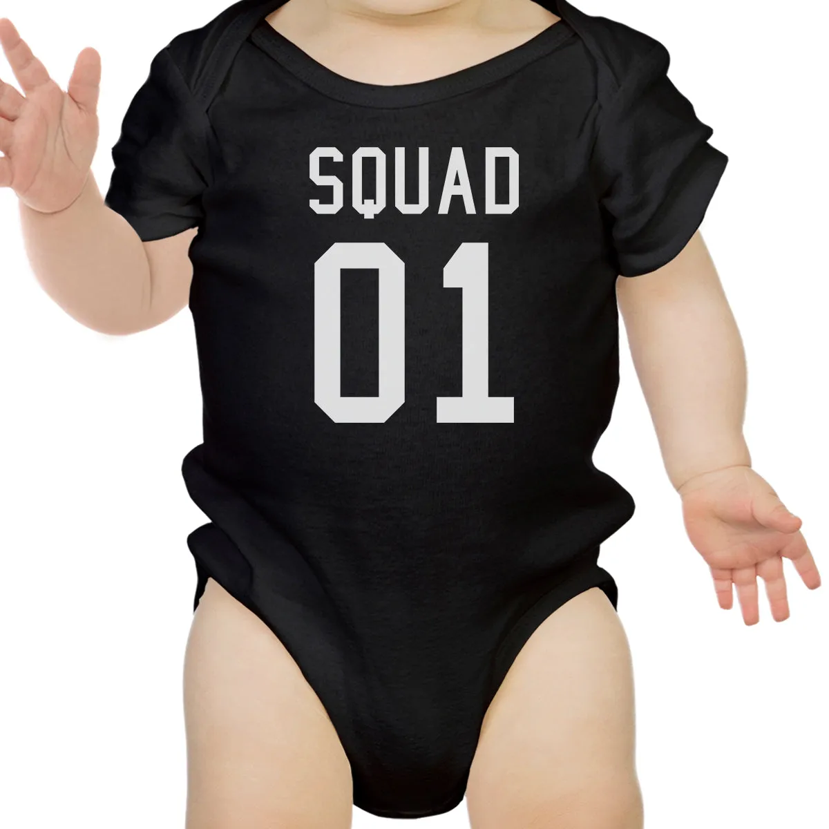 Squad Mens Black Tee Shirt Round Neck Cotton Graphic Tshirt For Dad