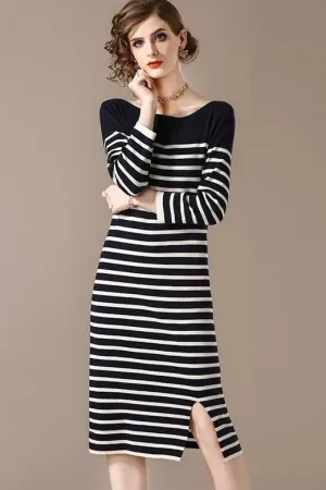 Stripe Sweater Dress