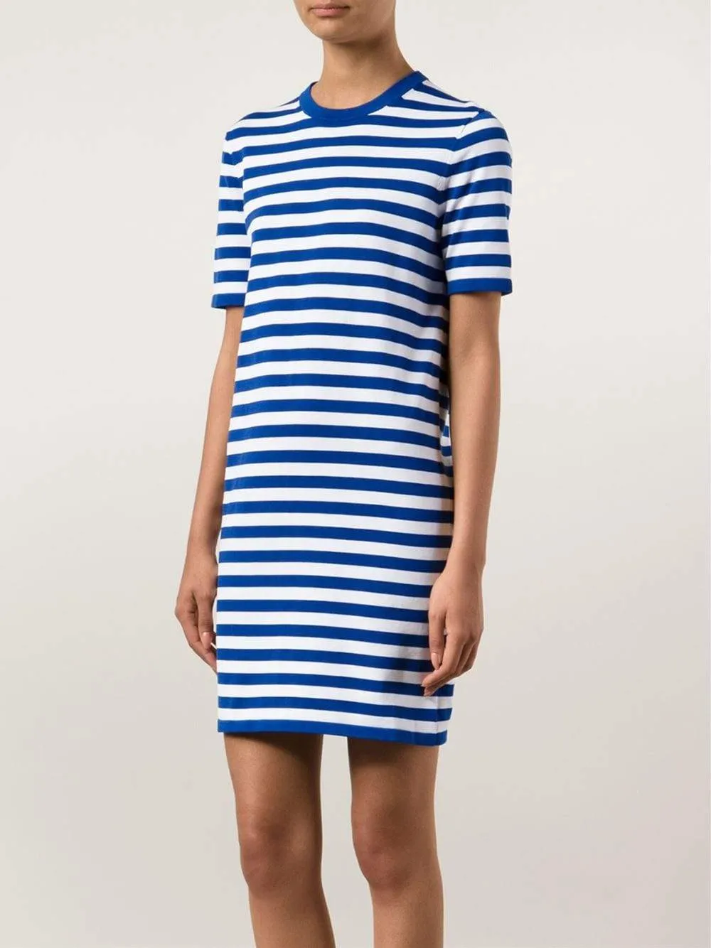 Striped Knit T-Shirt Dress