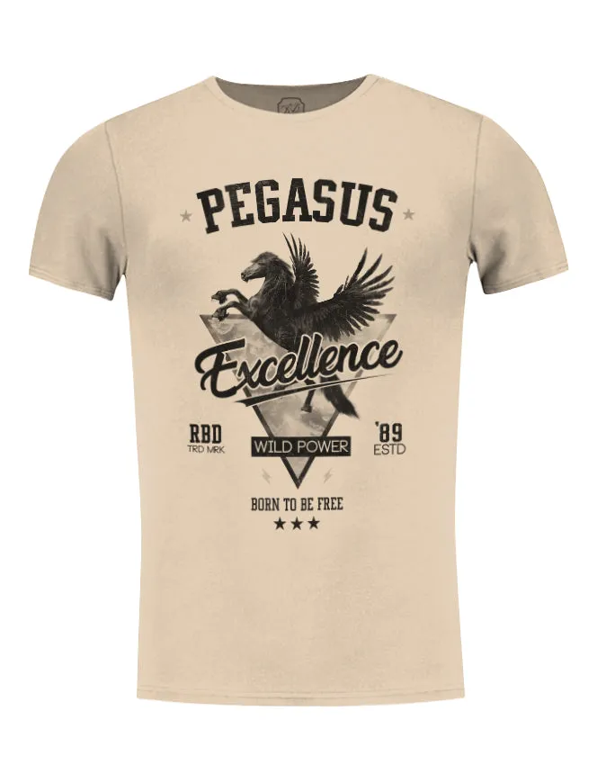 Stylish Luxury Mens T-shirt "Pegasus" / Color Option / MD880