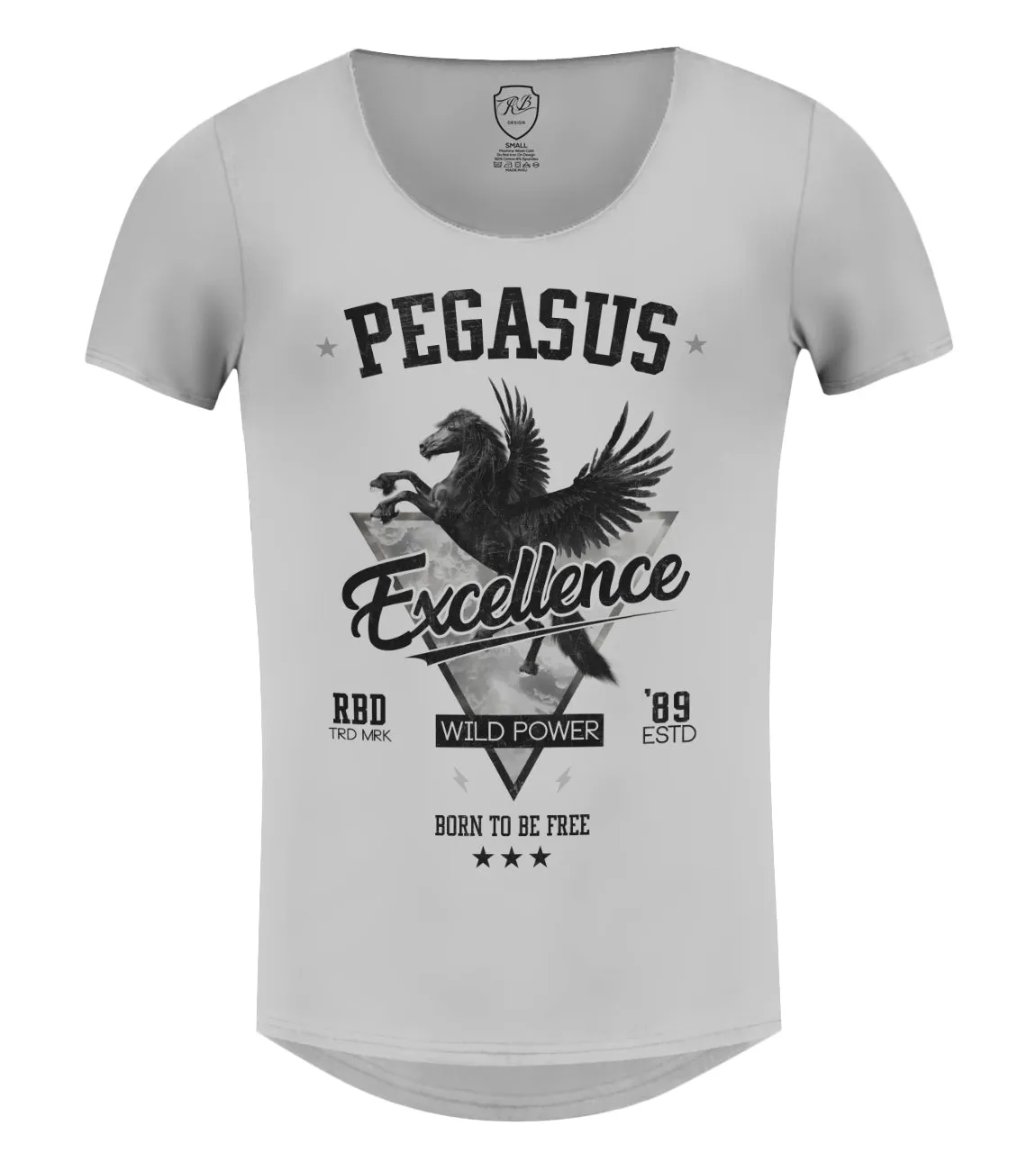 Stylish Luxury Mens T-shirt "Pegasus" / Color Option / MD880