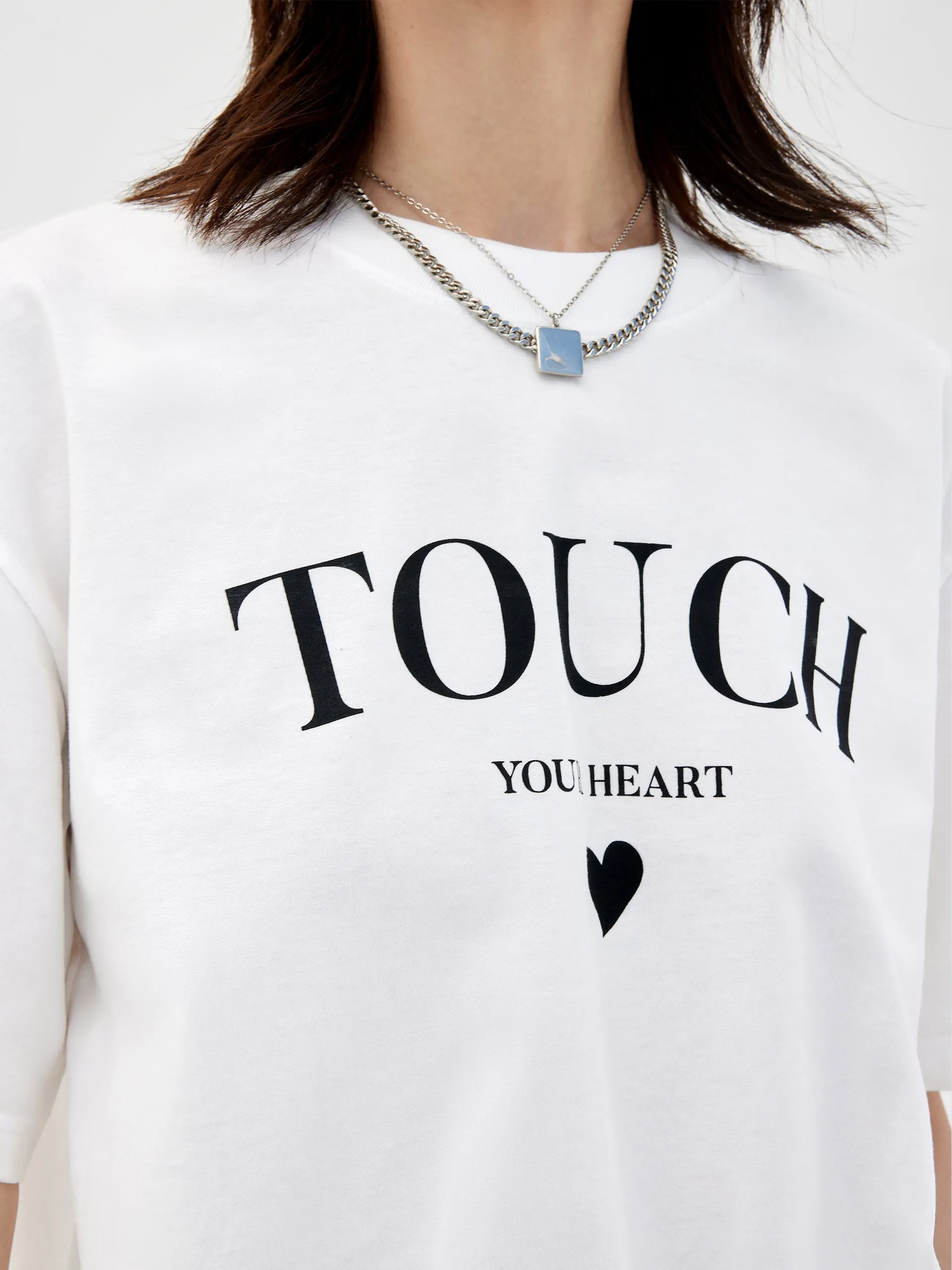 Sweetheart Print Cotton T-Shirt